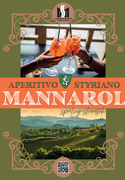 "Mannarol Aperitivo Styriano # 89 Falstaff Pkt. -Der perfekte Aperitivo Spritzig, Steirisch „